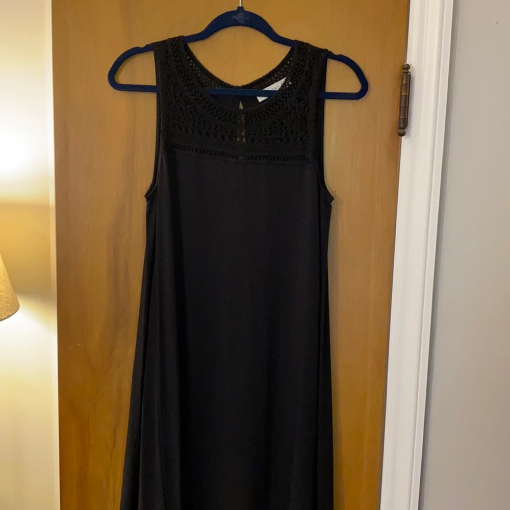 LOFT Eyelet Yoke Dress